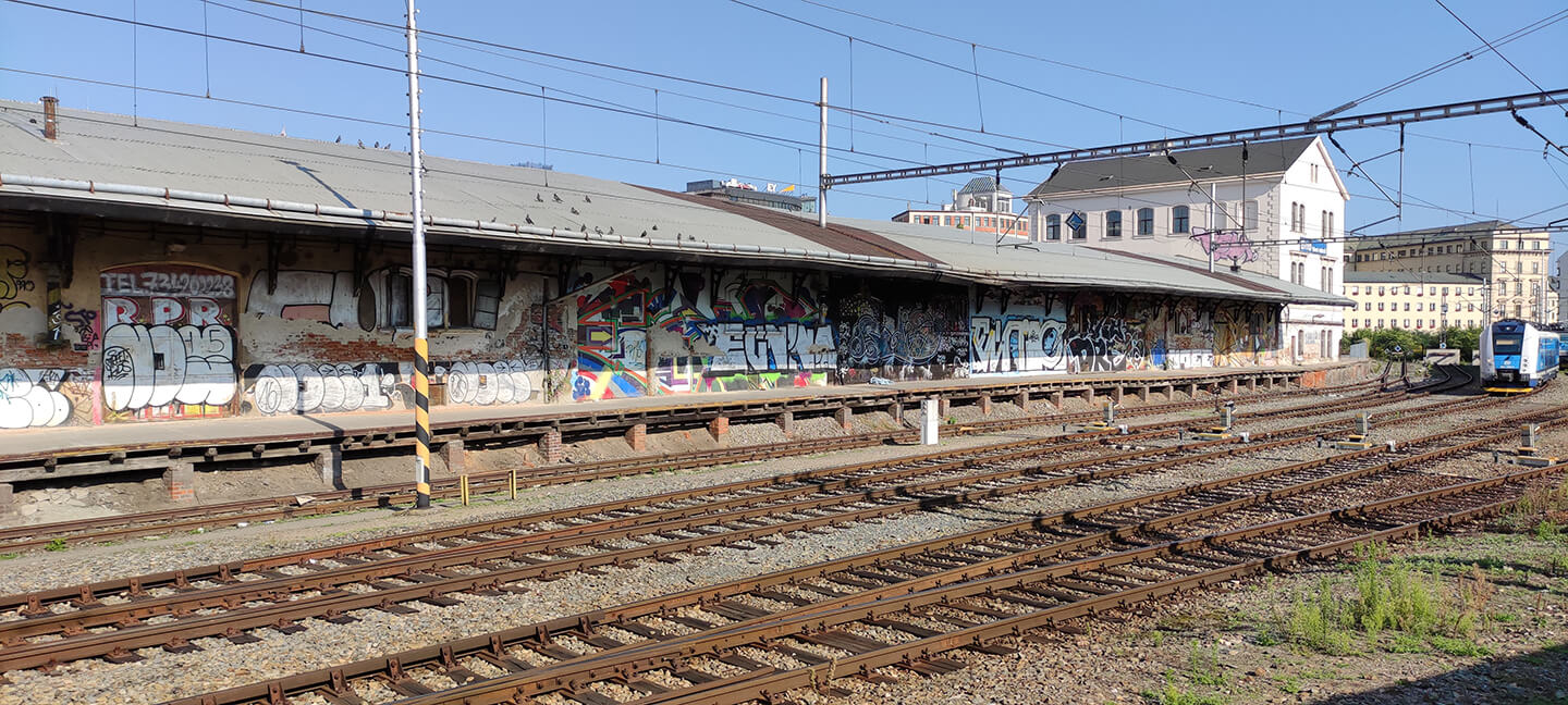 Brno nádraží grafiti